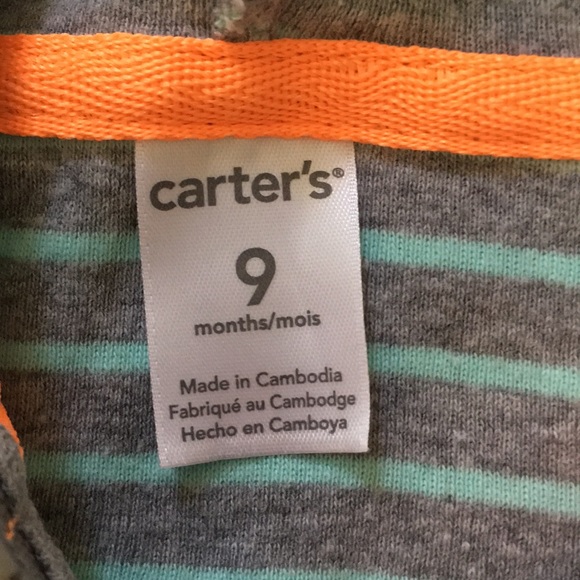Carter’s 9 month zip up hoodie and jacket - Picture 3 of 8